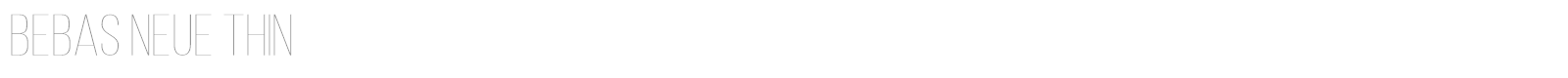 Bebas Neue font preview